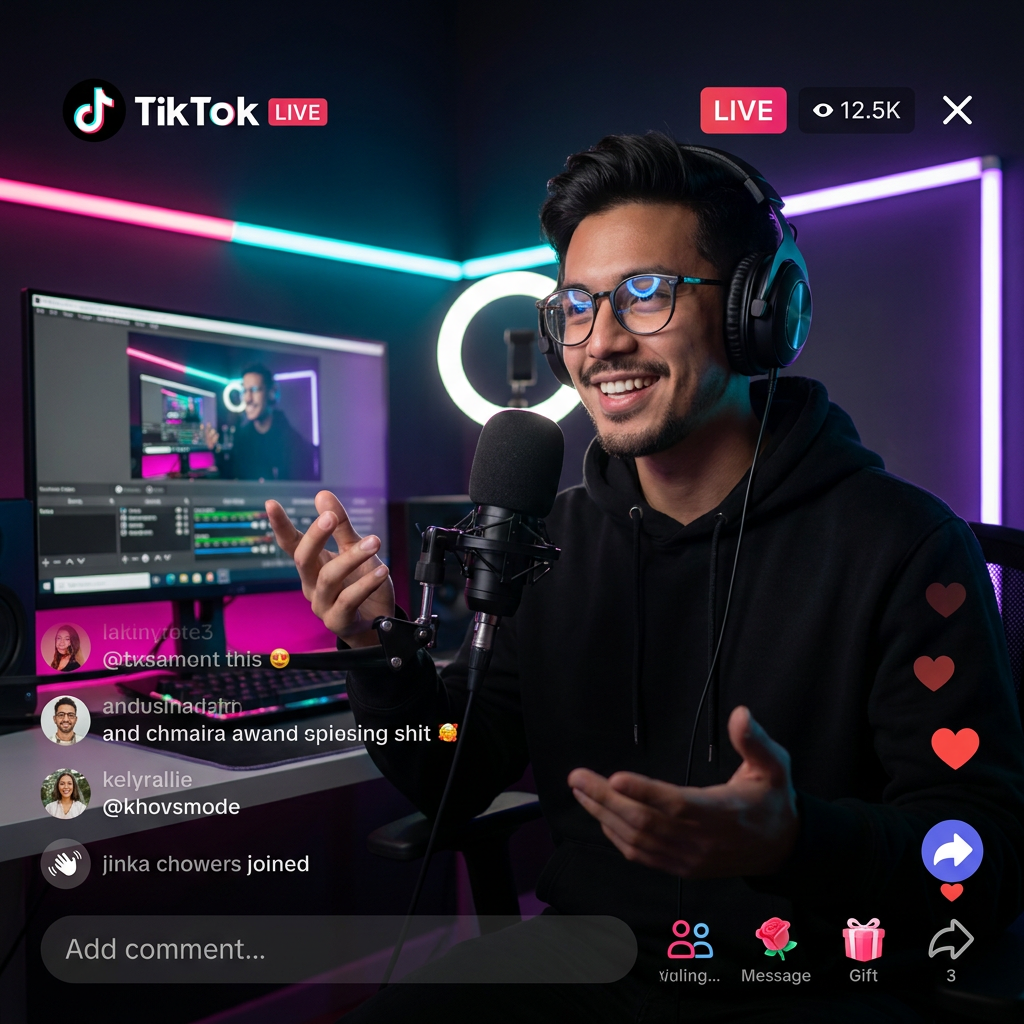 TikTok Live Streamer Setup